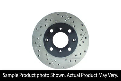 StopTech Sport Drilled Slotted Brake Rotor Front Left Del Sol S Si 93-97 1.6 D16 - Image 1 of 4