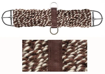 26" Horse Western Tack Two-Toned Mohair Wool Saddle Girth Cinch 97RT03-32 - Image 1 of 3