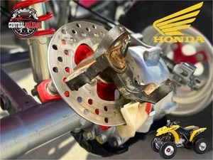 2002 Honda TRX250EX ATV 4 Wheeler Front Right Spindle Knuckle Hub & Rotor OEM - Picture 1 of 8