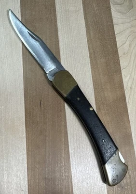 VINTAGE BUCK  (110 Pattern)  FOLDING HUNTER KNIFE INVERTED, 1967 -72, Buck U.S.A - Image 1 of 4