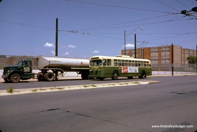 Trolebús PTC Philadelphia PCC 1962 35 mm original Kodachrome Slide Foto 1 de 3