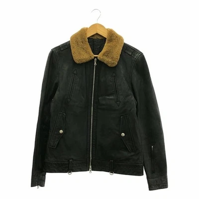 SOPHNET. Chaqueta Sofnet Cuello Mouton Cuero Acolchado Jinete Individual S Usada KLDR-0 Foto 1 de 4