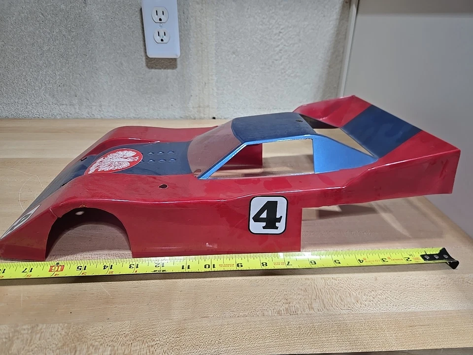 Vintage Race Car 1/10 Scale Plastic Shell Body RC Remote Control Car Touring - Image 1 of 4