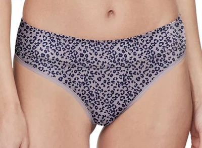 WARNERS No Pinching No Problems Tailored Lavender Navy Thong Panty Womens XL 2XL - Image 1 of 4