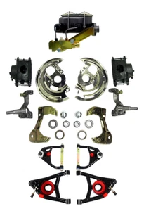 1964-1972 Chevelle GTO ElCamino Camaro 67-69 Disc Brake Kit Tubular A Arms - Picture 1 of 5