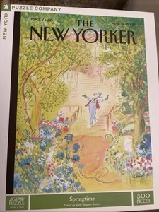 The New Yorker 500 Piece Jigsaw Puzzle “Springtime” Pre-owned - Picture 1 of 1