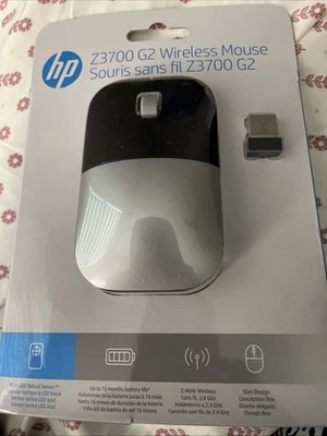 HP Z3700 Wireless Mouse G2 Nature Silver [66Z09AA] (66z09aa-abl) (66z09aa#abl) - Image 1 of 4