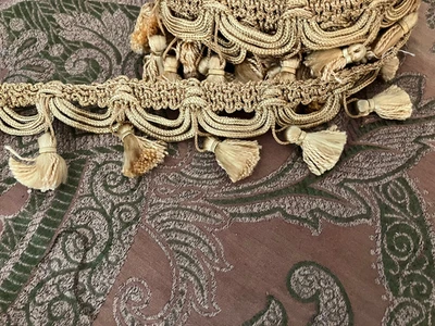 Cortinas de tapicería con borde trenzado de bucle Conso Collection 2,5"" [Vendido por yarda] Foto 1 de 4