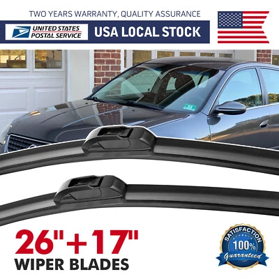 Juego de 2 escobillas limpiaparabrisas 26"+17" para Mitsubishi Outlander Sport 2015-2016 Foto 1 de 4