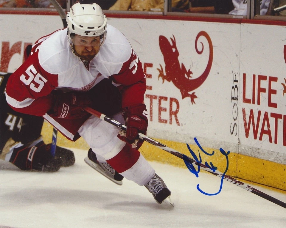 FOTO 8X10 FIRMADA POR NIKLAS KRONWALL DETROIT RED WINGS Foto 1 de 1