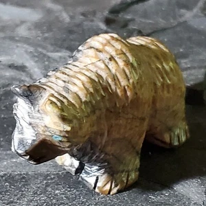 NAVAJO Picasso Marble Bear CARVING Unsigned  - Picture 1 of 8