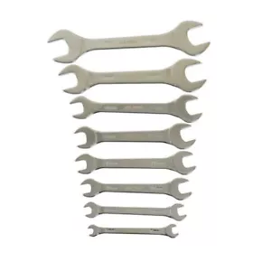 US PRO Tools 8pc Extra Flat Thin Double Open End Spanners 6 - 23mm Spanner 3875 - Picture 1 of 10