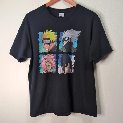 Vintage 2002 Naruto T Shirt Mens Large Anime Y2K  - Изображение 1 из 4