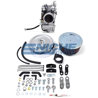 Kit de carburador total Mikuni alto desempenho HSR45-3 45mm Big Twin Evo 84-99 - Imagem 1 de 4