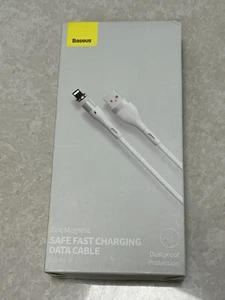 Baseus Safe Fast Charging Date Cable Magnetic Suction Dustproof USB To iPhone - Picture 1 of 2
