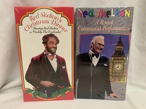 Lot of 2 Red skelton VHS tapes New~Christmas Dinner~Royal Command Performance - Picture 1 of 2