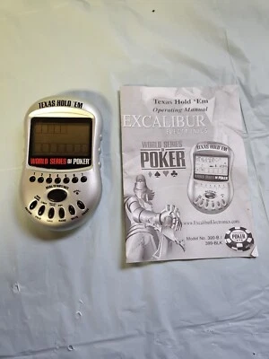 Excalibur World Series of Poker Texas Hold'Em Poker Electronic Hand Held Game - Image 1 of 4