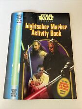 Star Wars Episode 1 Lightsaber Marker Activity Book 1991 Rare