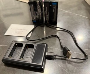2x Battery +Charger for Sony MVC-FD85, MVC-FD87, MVC-FD88 Mavica Digital Camera - Picture 1 of 1