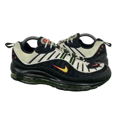 Nike Air Max 98 Highlighter Black Mens Athletic Running Shoes Size 8 640744 015 - Image 1 of 4