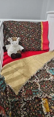 Rag婴儿床被子床套,标准枕套和迷你毯 — 第 1/4 张图片