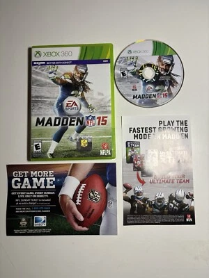 Madden NFL 15 (Microsoft Xbox 360, 2014) CIB Complete w/Manual Tested - Image 1 of 4