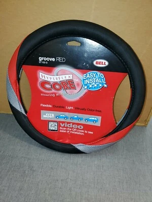 Cubierta de volante Bell HYPER-FLEX CORE 97169-9 ranura roja se adapta a 14,5" a 15,5" Foto 1 de 4