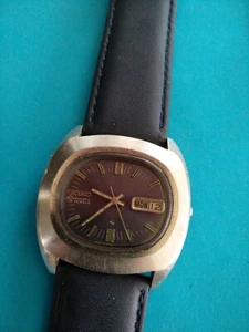 VINTAGE SEIKO DIAMATIC 7006-5000 BLUE DIAL WRISTWATCH _1281 - Picture 1 of 8