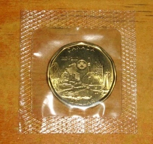 Canada 2017 BU Loonie Mint Sealed Connecting a Nation One $1 Dollar Loon Coin - Picture 1 of 2