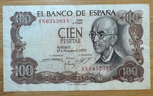 ESPAGNE BILLET DE 100 PESETAS 1970 (BILL 181) - Picture 1 of 2