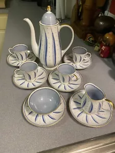 Fantastico set da caffè a spirale Susie Cooper Art Déco! Caffettiera Demitasse - Foto 1 di 10