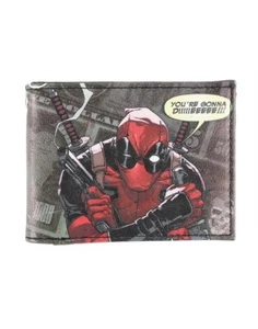 Marvel Deadpool Word Bubble zweifach faltbare Geldbörse neu mit Etikett - Bild 1 von 3