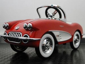 MINI Pedal Car Chevrolet Corvette55Chevy57 1955CUSTOM HEAVY TIN METAL BODY1957 - Picture 1 of 10