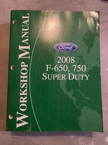 2008 F-650, 750 SUPER DUTY FORD OEM WORKSHOP MANUAL - Bild 1 von 3