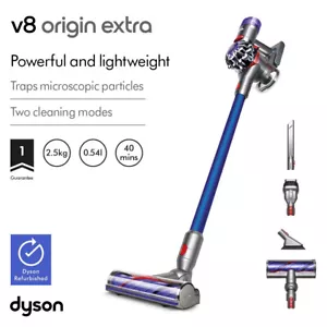 Dyson Refurbished V8™ Origin Extra stick vacuum (Iron/Blue) - Picture 1 of 5