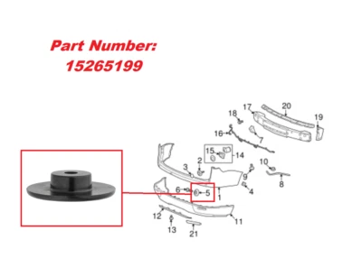¡8 ojales de cubierta de parachoques! PARA CADILLAC ESCALADE XT4 XT5 XT6 CHEVROLET GMC ETC Foto 1 de 4