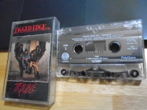 RARE OOP Jagged Edge U.K. CASSETTE TAPE Trouble hard hair rock UFO Tokyo Blade ! - Picture 1 of 2