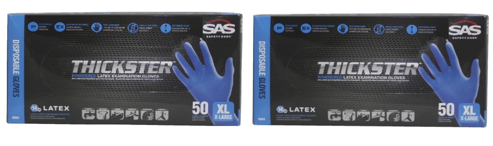 Guantes de látex de seguridad texturizados más gruesos 6604 (2 cajas) Foto 1 de 1