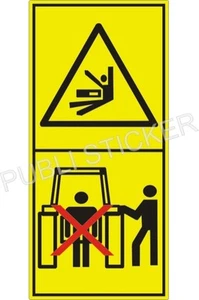 2 PITTOGRAMMI ADESIVI ISO 11684  SEGNALE SICUREZZA MACCHINE AGRICOLE E FORESTALI - Picture 1 of 1