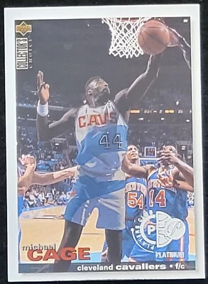 95-96 Collector's Choice Michael Cage Player's Club Platinum Parallel - Image 1 of 2