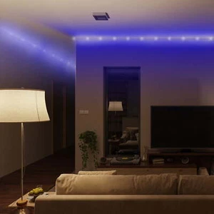 100ft Multicolor Light Strip, Indoor Locations Bedrooms Remote Control - Picture 1 of 9