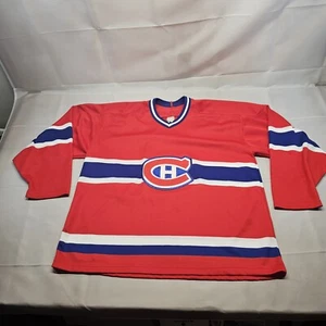 Montréal Canadiens NHL Hockey Jersey Classic Vintage CCM Maska Red Old School XL - Picture 1 of 7