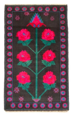 2'10" x 4'11" Traditional Vintage Hand Knotted Oriental Carpet Wool Area Rug - Image 1 of 4