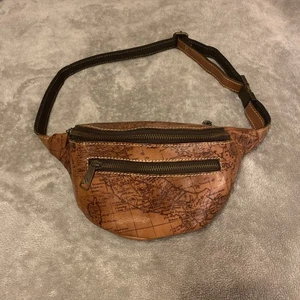 Patricia Nash Leather Belt Bag Brown Italy Old World Travel Rustic Minimalist - Picture 1 of 24