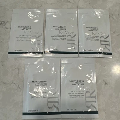 5 x Crema de Día Hidratante Renovación ReVive FPS 30 PA+++ 2 ml cada tamaño de muestra Foto 1 de 3