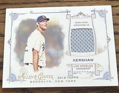 2014 Topps Allen & Ginter #FRB-CK Clayton Kershaw Jersey Relic - Image 1 of 2