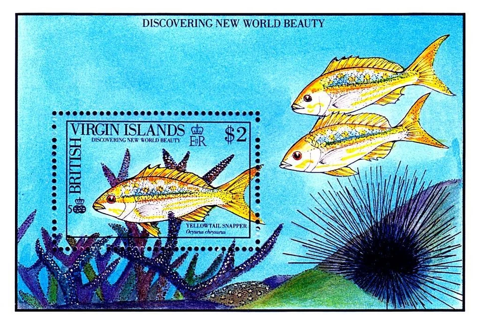 👉 VIRGIN IS. Fish S/S SC#672 1990 ** mnh neuf vida marina 💲envío gratuito💲 Foto 1 de 1