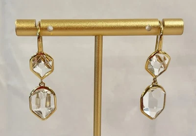 Ippolita Oro Amarillo 18k, Caramelo Roca Moderno, Bisel Doble Gota, Cuarzo Transparente Foto 1 de 4