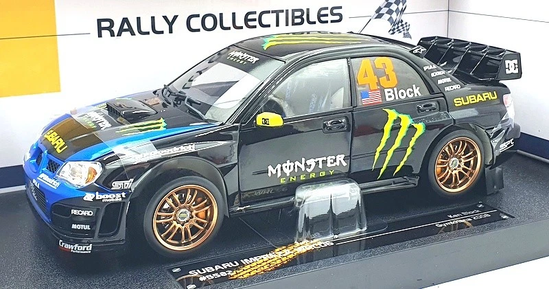 Sun Star 1/18 Scale Diecast 5582 Subaru Impreza WRC06 Gymkhana 2008 #43 K.Block - Image 1 of 4