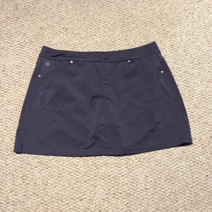 Gonna da corsa Athleta Endorfina donna M grigia foderata elasticizzata atletica tennis attiva - Foto 1 di 7